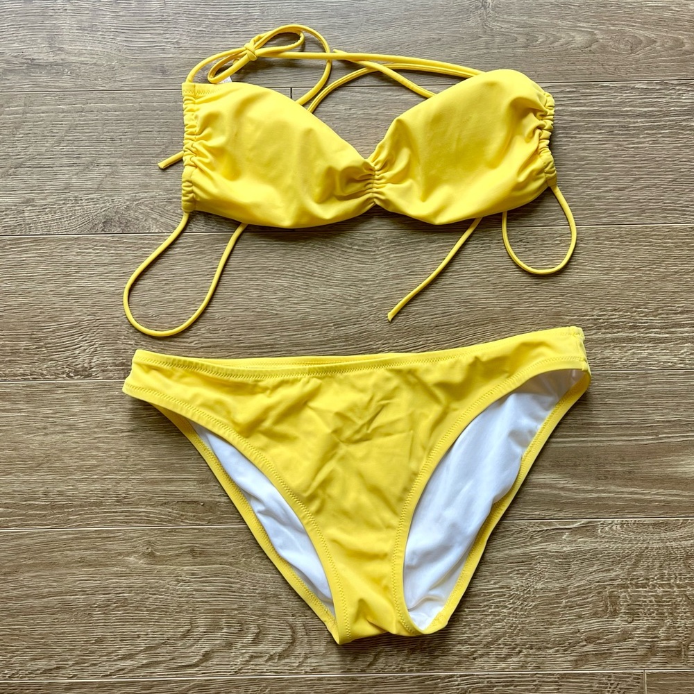 Victoria’s Secret Swimsuit. Two-piece. Tie top with padding. Both mediums.